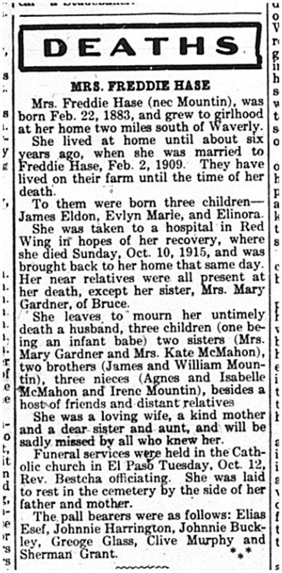 Spring Valley Sun Obituary